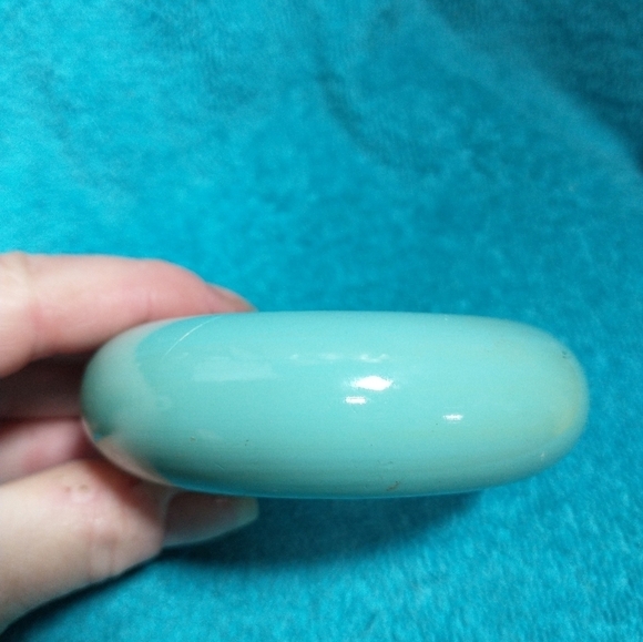Elegant Turquoise Blue Large Bangle Bracelet vintage - Picture 5 of 5